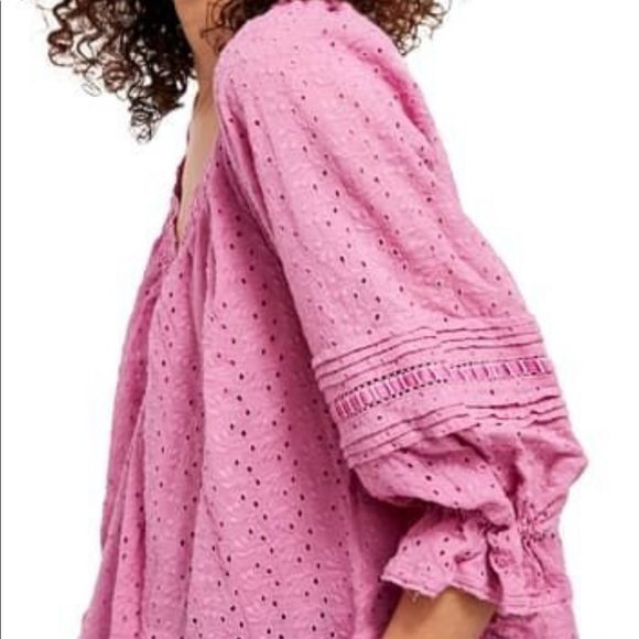 Free People Darcy Eyelet Top - Picture 3 of 14